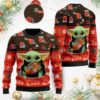 Baby Yoda Cleveland Browns American Football Christmas Ugly Sweater
