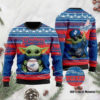Baby Yoda Nebraska Cornhuskers Christmas Ugly Sweater