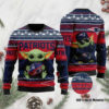 Baby Yoda Love New England Patriots Christmas Ugly Sweater