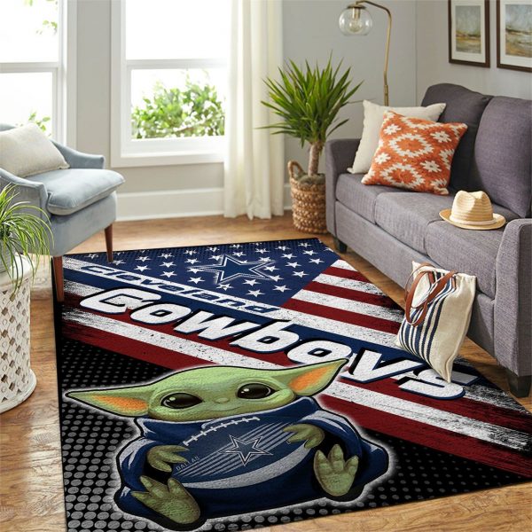 Baby Yoga Hug Ball Dallas Cowboys NFL Living Room Rug Floor Decor Home Decor Baby Yoga Hug Ball Dallas Cowboys NFL Living Room Rug Floor Decor Home Decor