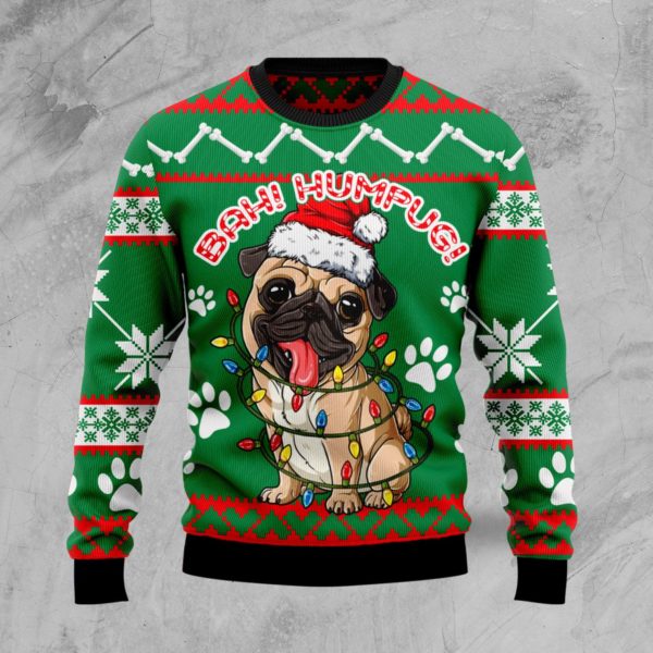 Bah Humpug Santa Christmas Ugly Sweater