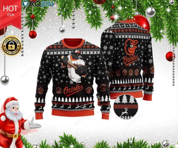 Baltimore Orioles Team Christmas Ugly Sweater