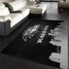 Atlanta Falcons Skyline NFL Living Room Carpet Rug Home Decor