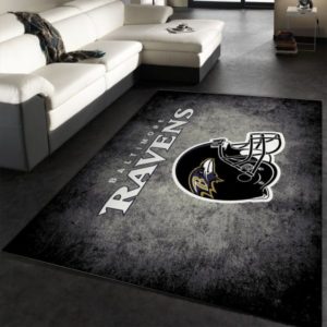 Baltimore Ravens Imperial Distressed NFL Living Room Carpet Rug Home Decor