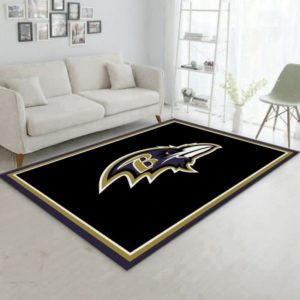 Baltimore Ravens Imperial Spirit NFL Living Room Carpet Rug Home Decor