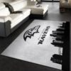 Baltimore Ravens Neon NFL Gifts Living Room Carpet Rug Home Decor