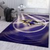 Baltimore Ravens Neon NFL Living Room Carpet Rug Home Decor