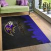 Baltimore Ravens Neon NFL Gifts Living Room Carpet Rug Home Decor
