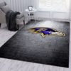Baltimore Ravens NFL Christmas Living Room Carpet Rug Home Decor