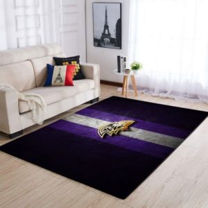 Baltimore Ravens NFL Living Room Carpet Rug Home Decor