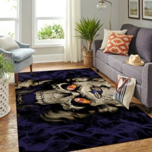 Baltimore Ravens NFL Team Logo Skull Style Nice Gift  Living Room Carpet Rug Home Decor
