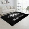 Baltimore Ravens Silver NFL Living Room Carpet Rug Home Decor