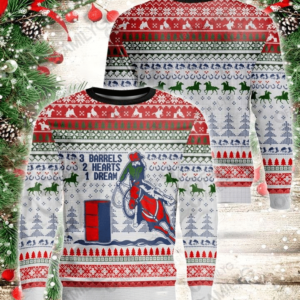 Barrel Racing Christmas Ugly Sweater