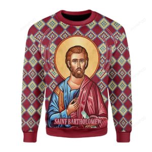 Bartholomew The Apostle Christmas Ugly Sweater
