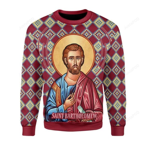 Bartholomew The Apostle Christmas Ugly Sweater