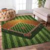 Baseball Living Room Carpet Rug Home Decor