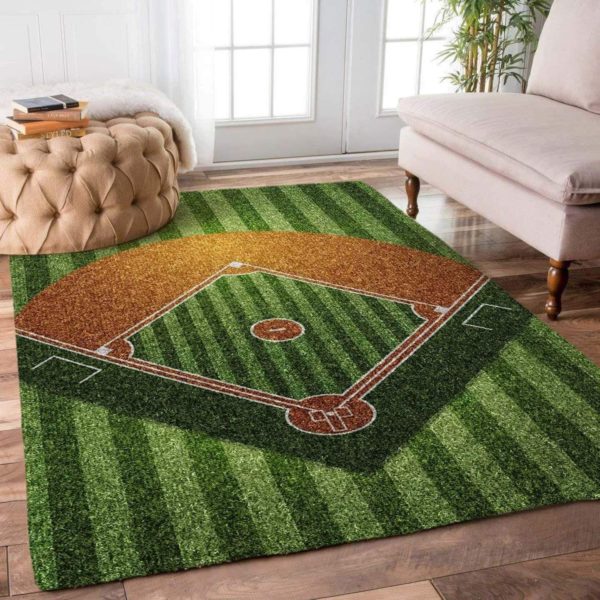 Baseball Field Living Room Carpet Rug Home Decor