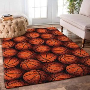 Basketball Ball Pattern Living Room Carpet Rug Home Decor