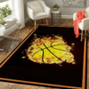 Basketball Ball Pattern Living Room Carpet Rug Home Decor