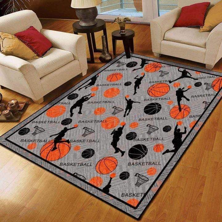 Basketball Pattern Living Room Carpet Rug Home Decor Basketball Pattern Living Room Carpet Rug Home Decor