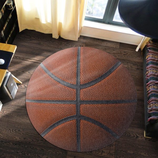Basketball Round Living Room Carpet Rug Home Decor