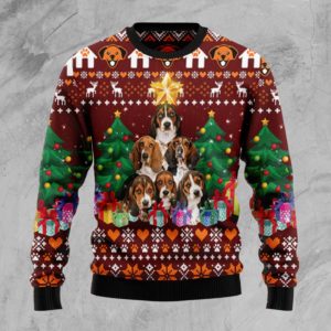 Basset Hound Christmas Ugly Sweater
