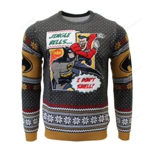 Batman And Joker Christmas Ugly Sweater