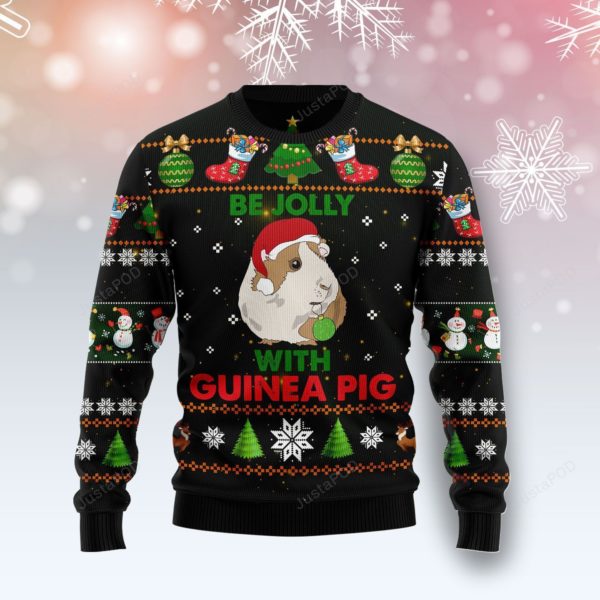 Be Jolly With Guinea Pig Christmas Ugly Sweater