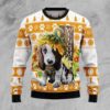 Beagle Dog Sunflower Christmas Ugly Sweater
