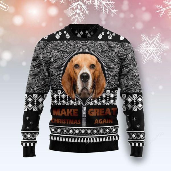 Beagle Make Great Again Christmas Ugly Sweater