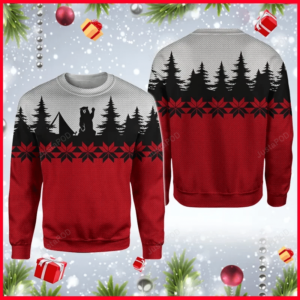Bear Camping Gifts Christmas Ugly Sweater