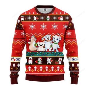 Bears Santa Christmas Ugly Sweater