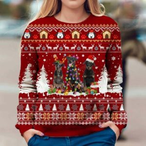 Beauceron Dog Christmas Ugly Sweater