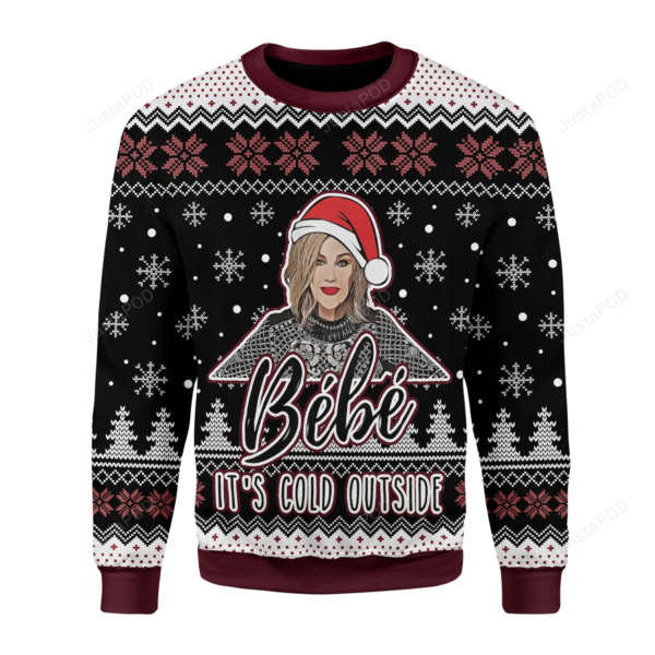 Bebe Its Cold Outside Moira Rose Christmas Ugly Sweater