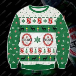 Beck’s Brewery Beer Christmas Ugly Sweater