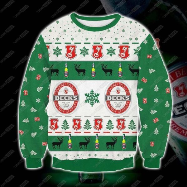 Beck’s Brewery Beer Christmas Ugly Sweater