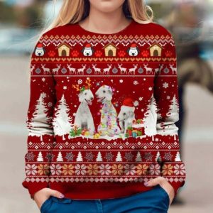 Bedlington Terrier Dog Christmas Ugly Sweater