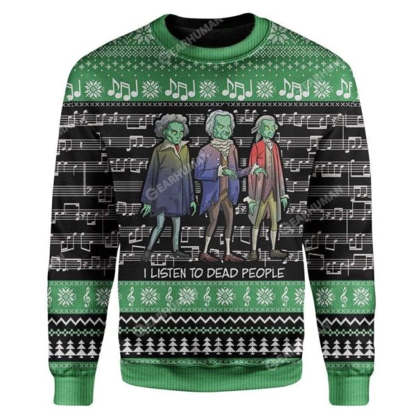 Beethoven Bach Mozart Christmas Ugly Sweater