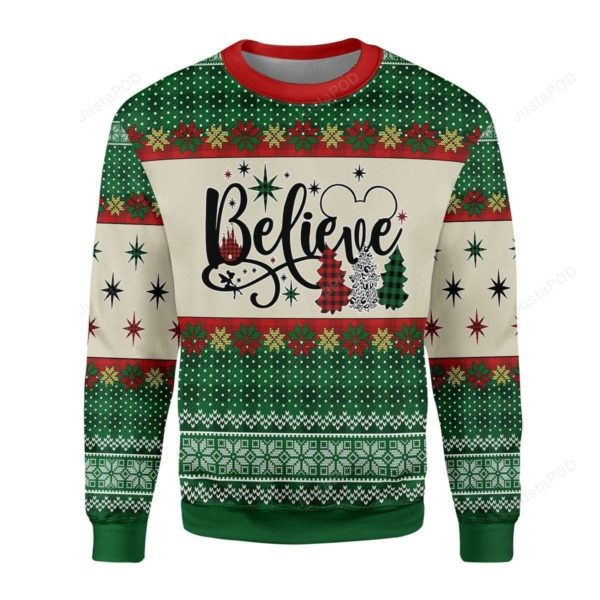 Believe Christmas Ugly Sweater