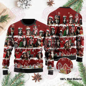 Bernese Mountain Dog Christmas Ugly Sweater