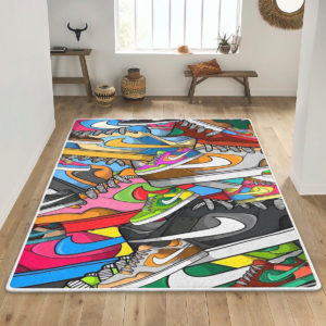 Best Colorful Sneakers Sneaker Rug Home Decor
