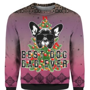 Best Dog Dad Ever Christmas Ugly Sweater