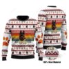 Berger Picard Dog And Snowman Christmas Ugly Sweater