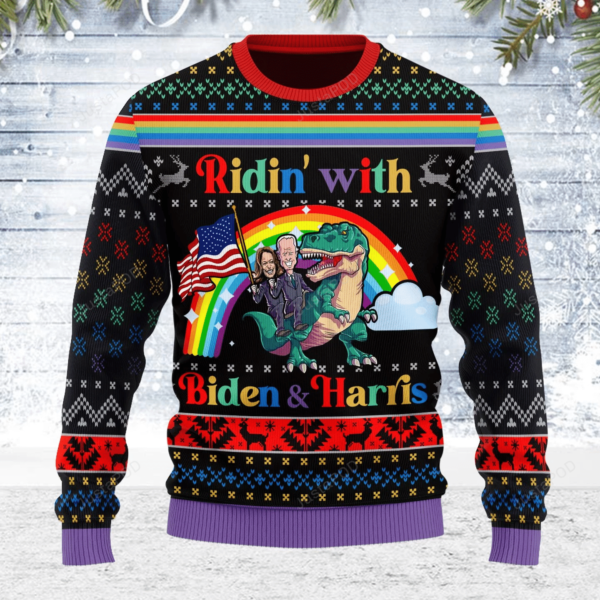 Biden And Kamala Harris LGBT Ugly Christmas Ugly Sweater
