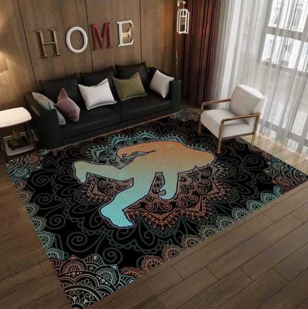 Bigfoot Mandala Living Room Carpet Rug Home Decor