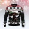 Bigfoot Santa Carrying Gifts Christmas Ugly Sweater