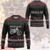 Bigfoot Through Snow Christmas Ugly Sweater