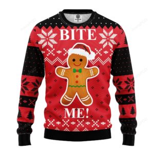 Bite Me Cookie Christmas Ugly Sweater