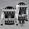 Bigfoot Through Snow Christmas Ugly Sweater