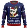 Bilieve In Bigfoot Squatching Through The Snow Christmas Ugly Sweater